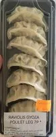 Mängden socker i Raviolis gyoza poulet légumes