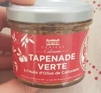 Mängden socker i Tapenade verte à l'huile d'olive de Calissanne