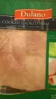 Mängden socker i cooked somked ham with honey mustard