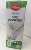 Mängden socker i Leche Semidesnatada