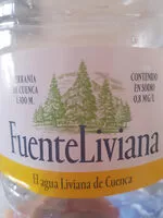 Mängden socker i Agua mineral natural FuenteLiviana