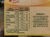 Mängden socker i Velouté de Tomates et vermicelles