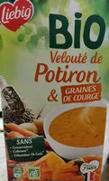Mängden socker i velouté de potiron et graines de courge bio