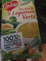 Mängden socker i pur soup' mouliné de 5 légumes verts