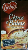 Mängden socker i cèpes & Bolets à la crème fraîche