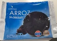 Mängden socker i Tortitas arroz chocolate negro