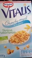 Mängden socker i Vitalis