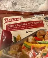 Mängden socker i Italian Sausage with Peppers