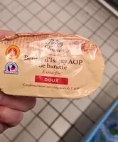 Mängden socker i Beurre d'Isigny AOP de baratte