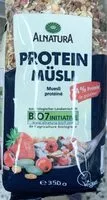 Mängden socker i Protein musli