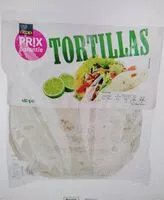 Mängden socker i Tortillas de farine 12 PCS