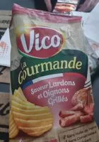 Mängden socker i Chips gourmandes saveur lardon oignon grillé