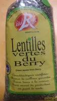 Mängden socker i lentilles vertes du Berry