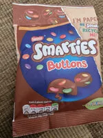 Mängden socker i nestle smarties buttons