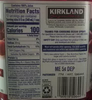 Mängden socker i Cranberry Juice