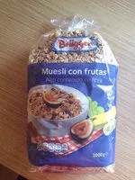 Mängden socker i Muslo con frutas