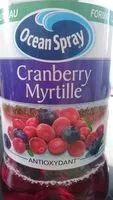 Mängden socker i Ocean Spray cranberry myrtille