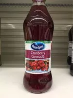 Mängden socker i Ocean Spray Cranberry & Grenade