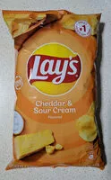 Mängden socker i Lays Cheddar and Sour Cream