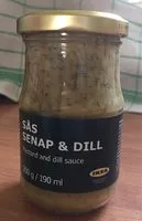 Mängden socker i Sås Senap & Dill - Sauce à la moutarde et à l'aneth