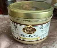 Mängden socker i Rillettes pur porc