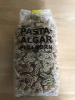 Mängden socker i Pasta algar - fullkorn