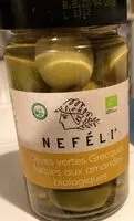 Mängden socker i Olives vertes grecques farcies aux amandes biologiques