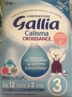 Mängden socker i Gallia Calisma croissance de 12 mois a 3 ans