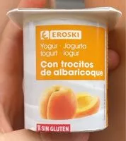 Mängden socker i Yogur con trocitos de albaricoque