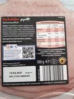 Mängden socker i Schinken Genuss gegrillter Kochschinken