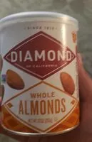 Mängden socker i Whole Almonds