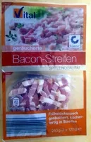 Mängden socker i Bacon-Streifen