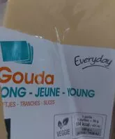 Mängden socker i Tranche gouda jeune