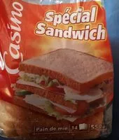 Mängden socker i Pain de mie spécial sandwich