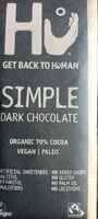 Mängden socker i Hu Simple Dark Chocolate