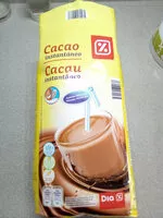 Mängden socker i Cacao Instantaneo