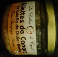 Mängden socker i Rillettes de canard au ratafia de Didier Barbe