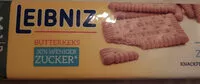 Mängden socker i Leibniz Butterkeks 30% weniger Zucker