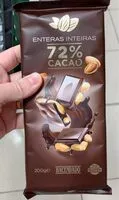 Mängden socker i Enteras 72% cacao