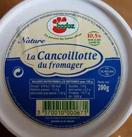 Mängden socker i la Cancoillotte du fromager