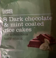 Mängden socker i Dark Chocolate & mint coated rice cakes