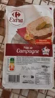 Mängden socker i Pâté de Campagne