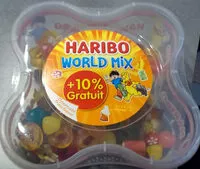 Mängden socker i haribo world mix