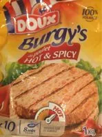 Mängden socker i Burgys hot & spicy