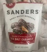 Mängden socker i Dark chocolate sea salt caramels