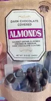 Mängden socker i Dark chocolate covered almonds
