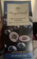 Mängden socker i milk chocolate covered blueberries