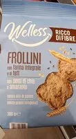 Mängden socker i Wellness frollini con farina integrale