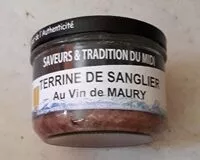 Mängden socker i Terrine de sanglier au vin de Maury