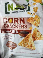 Mängden socker i N.A! CORN CRACKERS AU CHIA